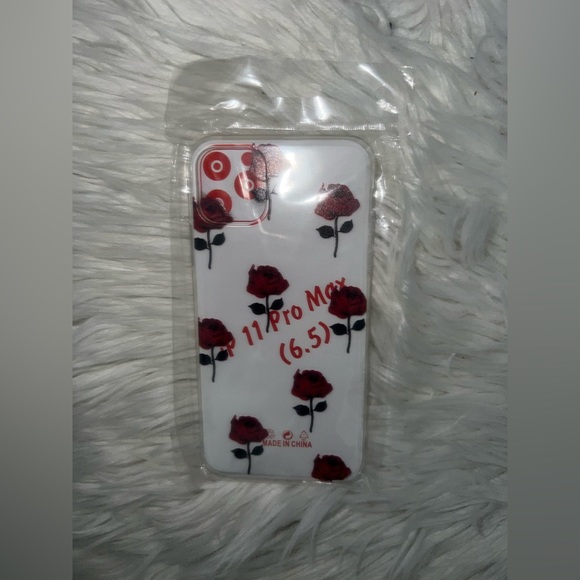 "rose print" phone case - iphone 11 pro max - clear - Picture 1 of 1